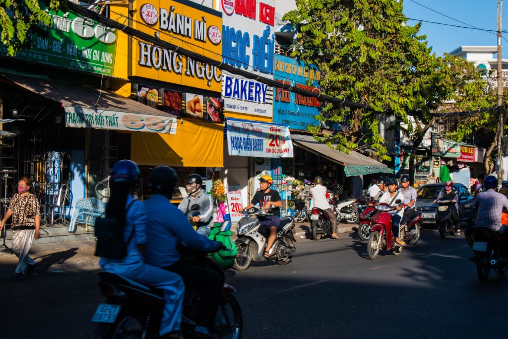 Straatbeeld in Ho Chi Minh City