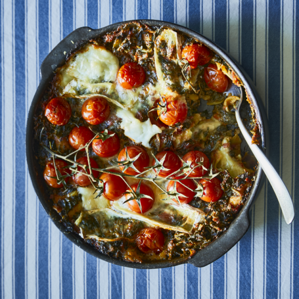 lasagne met spinazie en camembert - bistro manon